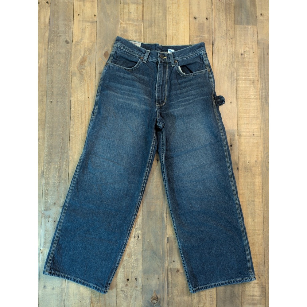 VTG 90s Abercrombie 1892 Carpenter Workwear Jeans Boys 12 Made in USA Y2K